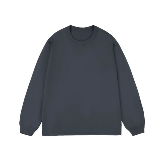 Generic Men's Baggy Sweatshirts Casual Loose Fit Long Sleeve Pullover Vintage Trendy Tops Lightweight Fall Tops Clothes