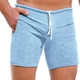 thumbnail image 1 of Generic Men's Casual Shorts Knit Workout Attire Elastic Waist Drawstring Workout Running Jogging Summer Beach Sweat Shorts, 1 of 4