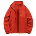thumbnail image 1 of Generic Men's Full Zip Polar Fleece Jacket Casual Warm Outwear Fall Winter Stand Collar Jackets with Zipper Pockets, 1 of 5