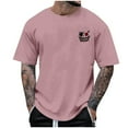thumbnail image 1 of Generic Men's Graphic Tees Short Sleeve Crewneck Casual Vintage Summer Tops T Shirt for Mens, 1 of 3