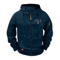 thumbnail image 1 of Generic Men's Hooded Sweatshirts Zip Up Fleece Jacket Casual Warm Hoodie Pullover Soft Cotton Fall Winter Tops, 1 of 7