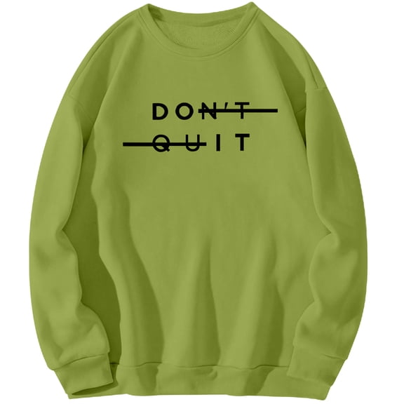 Generic Men's Hoodless Sweatshirt Novelty Funny Letter Printed Pullover Long Sleeve Warmth Fashion Baggy Sweater Going Out