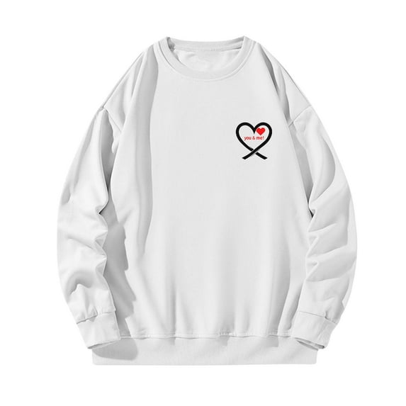 Generic Men's Hoodless Sweatshirt Novelty Funny Letter Printed Pullover Long Sleeve Warmth Fashion Baggy Sweater Going Out
