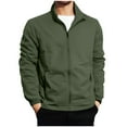 thumbnail image 1 of Generic Men's Lightweight Jackets Zip Up Stand Collar Golf Jacket Light Fall Spring Golf Stylish Dress Coat Work Outwear Tops, 1 of 7