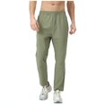 thumbnail image 1 of Generic Men's Lightweight Sweatpants Drawstring Stretch Quick Dry Hiking Pants Outdoor Sports Breathable Athletic Work Pants, 1 of 7