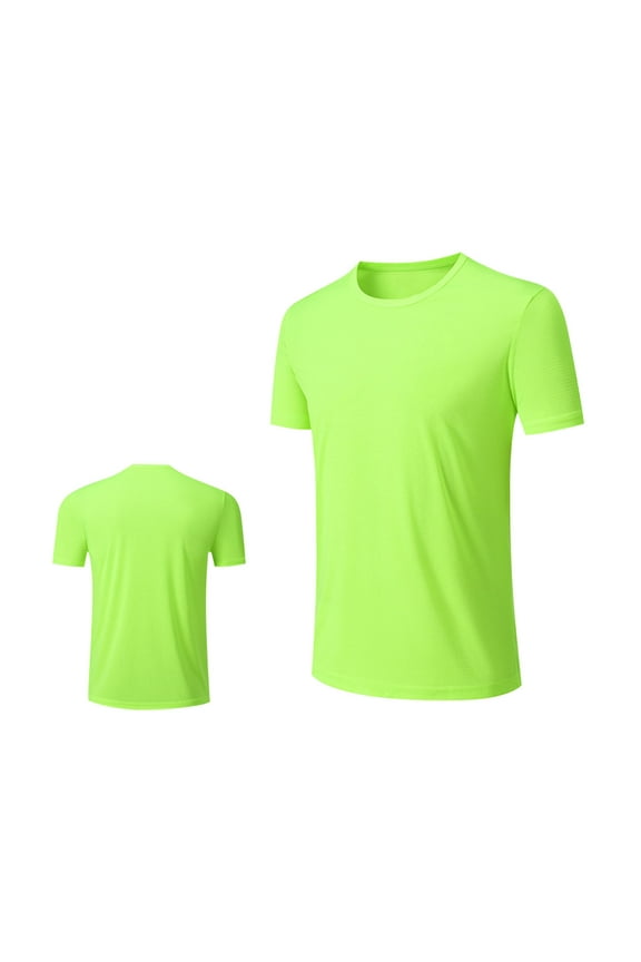 Men's Moisture Wicking Shirts Athletic Quick Dry Running T-Shirts Summer Workout Stretch Lightweight Gym Tee Tops