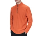 thumbnail image 1 of Generic Men's Outdoor Long Sleeve Polo Shirt Solid Quarter-Zip Golf T-Shirts Solid Color Thermal Pullover Tees Shirt, 1 of 7