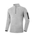 thumbnail image 1 of Generic Men's Polar Fleece Sweatshirt Quarter Zip Stand Collar Long Sleeve Sweater Thermal Sport Golf Pullover Tops, 1 of 7