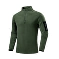 thumbnail image 1 of Generic Men's Polar Fleece Sweatshirt Quarter Zip Stand Collar Long Sleeve Sweater Thermal Sport Golf Pullover Tops, 1 of 5