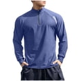 thumbnail image 1 of Generic Men's Quarter Zip Pullover Shirts Fleece Lined Long Sleeve Running Shirts Running Workout Gym Sweatshirts, 1 of 3