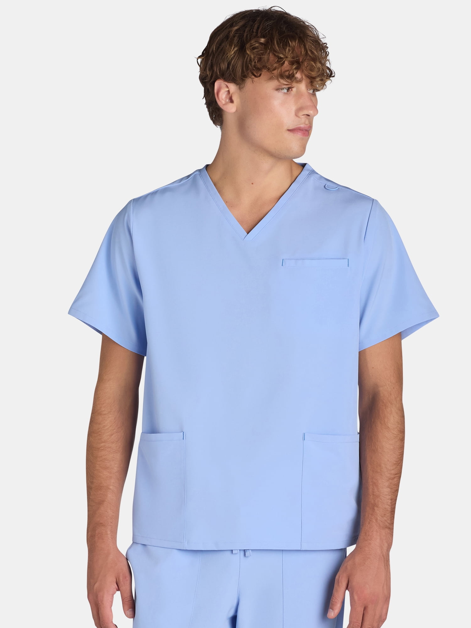 Generic Men's Scrub V-Neck Top, Sizes XS-3XL