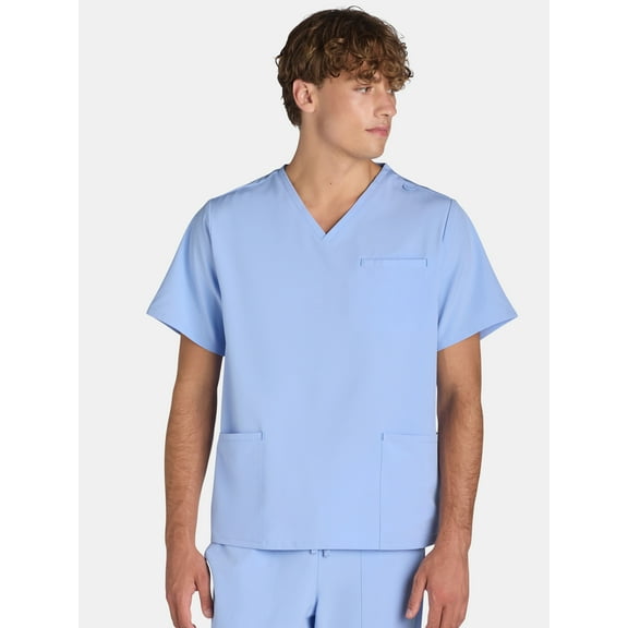 Generic Men's Scrub V-Neck Top, Sizes XS-3XL