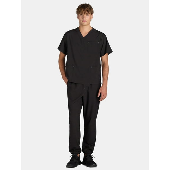 Generic Men's Scrub V-Neck Top, Sizes XS-3XL