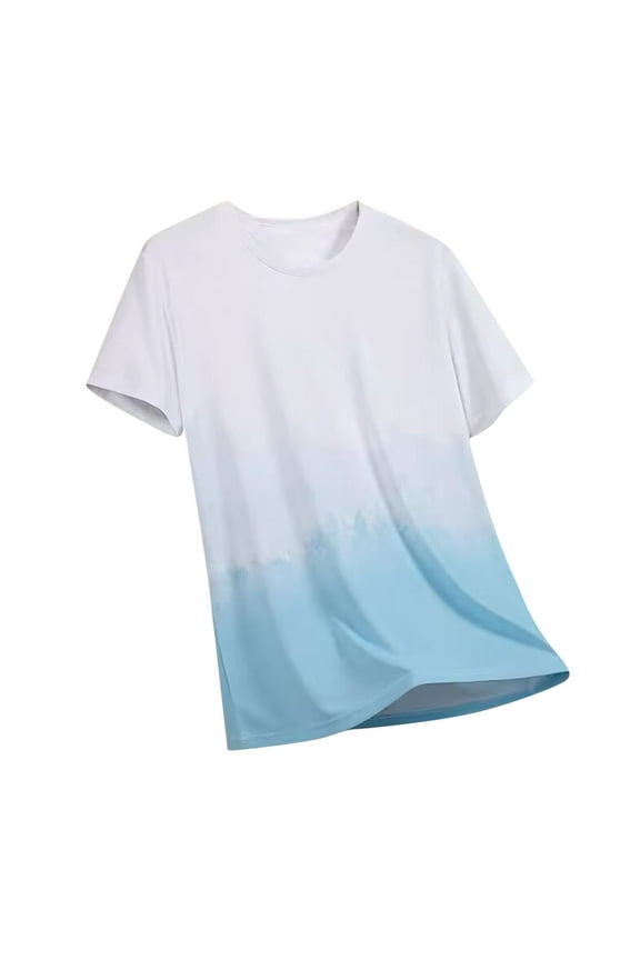 Men's Short-Sleeved Graphic T-Shirt Letters Fashion Printing Round Neck T-Shirt