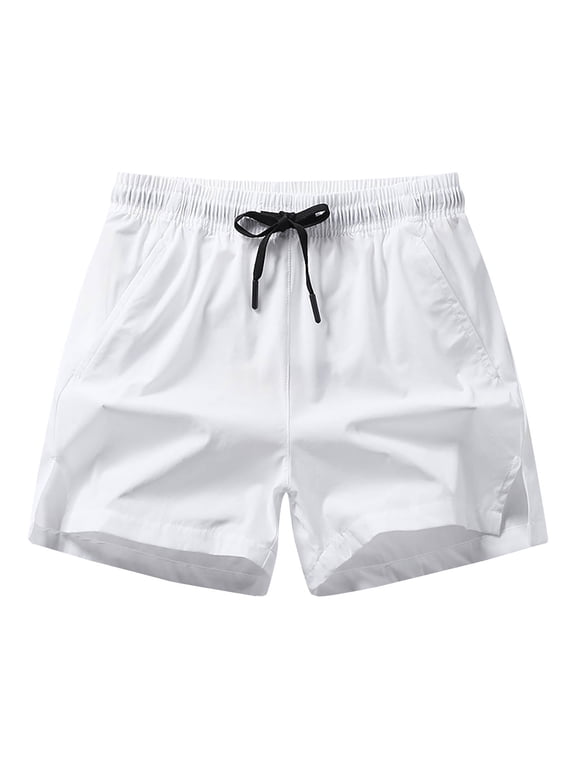 Men's Shorts Casual Classic Fit Short with Multi-Pocket Mens Workout Shorts Hybrid Quick Dry Shorts