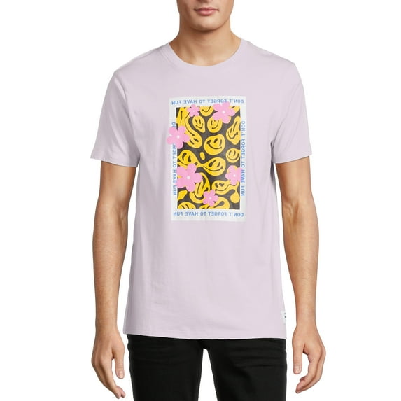 Generic Men's Smiley Graphics T-Shirt