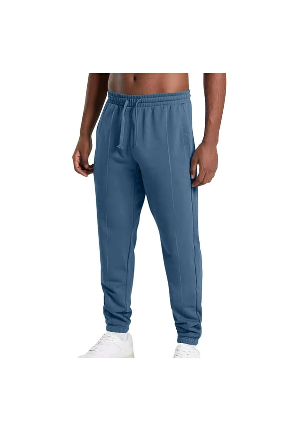 Men's Spring Jogger Sweatpants Casual Baggy Elastic Waist Drawstring Trousers Workout Running Cargo Pants with Pockets