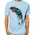 thumbnail image 1 of Generic Men's T-Shirt Short Sleeve Graphic Fashion Lizard Print Crew Neck Tee Tops Summer Casual Shirt, 1 of 4