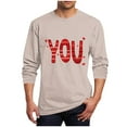 thumbnail image 1 of Generic Men's Trendy Valentines Day T-Shirt Cute Love Heart Graphic Basic Sweater Funny Crew Neck Muscle Pullover Tops, 1 of 4