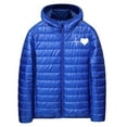thumbnail image 1 of Generic Men's Winter Puffer Jacket Lightweight Packable Zip Up Warm Quilted Coat Hooded Soft Down Jacket Outerwear, 1 of 7