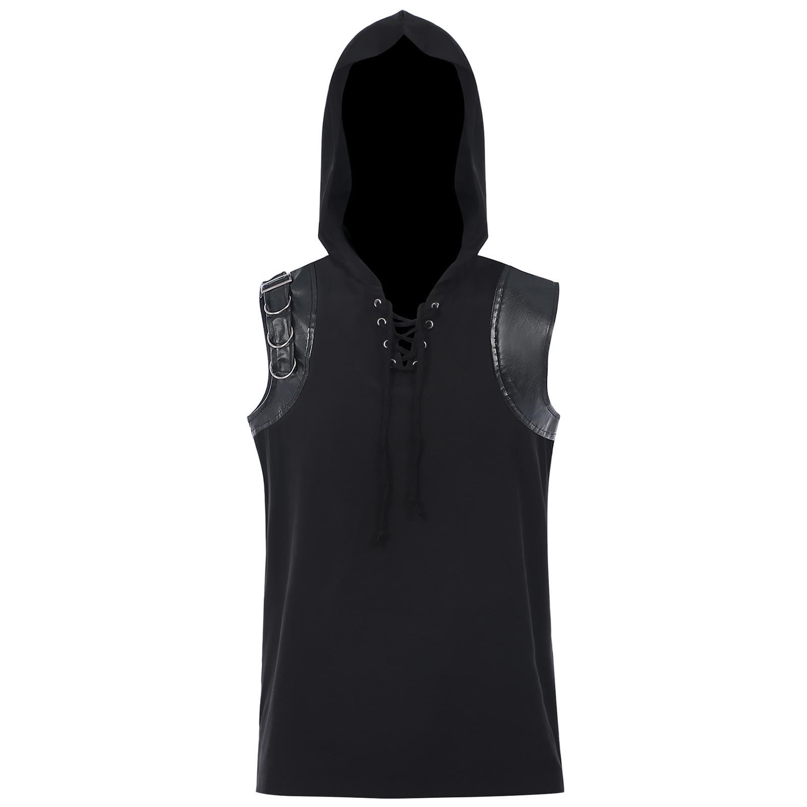Generic Mens 2025 Halloween Gothic Hooded Tank Victorian Renaissance ...