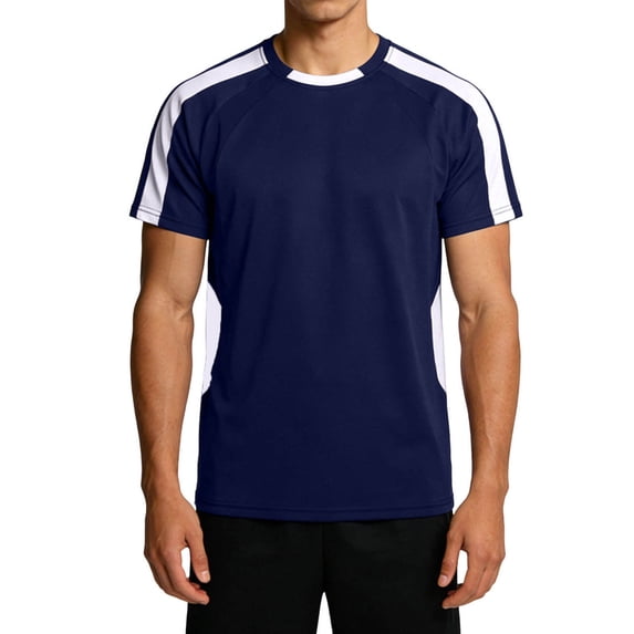 Generic Mens Athletic T-Shirt Short Sleeve Quick Dry Workout Shirts Moisture Wicking Running Gym Tee Sports Performance Top