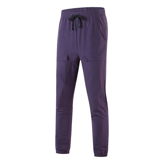 Generic Mens Baggy Joggers with Pockets High Waisted Comfortable Lightweight Workout Pants Loose Fit Sweatpants