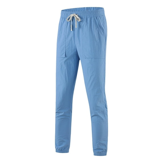 Generic Mens Baggy Joggers with Pockets High Waisted Comfortable Lightweight Workout Pants Loose Fit Sweatpants