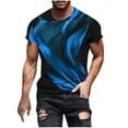 thumbnail image 1 of Generic Mens Big and Tall Shirt Casual Short Sleeve Flame Printed Tee Shirts Casual Loose Crewneck Pullover Trendy Tops, 1 of 4