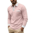 thumbnail image 1 of Generic Mens Casual Polo Shirts Casual Long Sleeve Button Golf Slim Fit Shirt Classic Spring Fall Collared Stylish Tops, 1 of 7