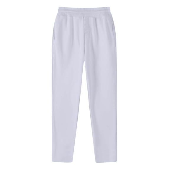 Generic Mens Casual Sweatpants Lightweight Fleece Open Bottom Joggers Elastic Waisted Solid Trousers Gym Workout Pants