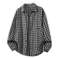thumbnail image 1 of Generic Mens Checkered Shirts Formal Casual Plaid Chambray Shirt Fall Transitional Weather Shirts Jacket with Pockets, 1 of 7