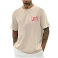 thumbnail image 1 of Generic Mens Cotton Basic Tshirts Fashion Short Sleeve Crew Neck Shirts Loose Casual Workout Athletics Pullover Tops, 1 of 3