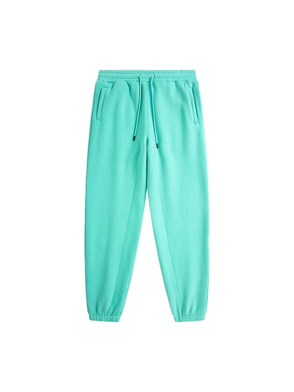 Mens Fleece Pants Athletic Warm Sweatpants Workout Gym Running Pants Slim Fit Hiking Casual Travel Work Pants
