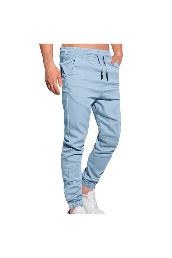 Mens Jogging Casual Pants Joggers Sweatpants Active Athletic Workout Sweatpants for Men Lightweight Tapered Pants