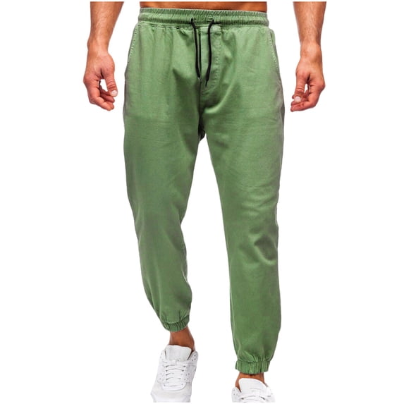 Generic Mens Jogging Casual Pants Joggers Sweatpants Active Athletic Workout Sweatpants for Men Lightweight Tapered Pants