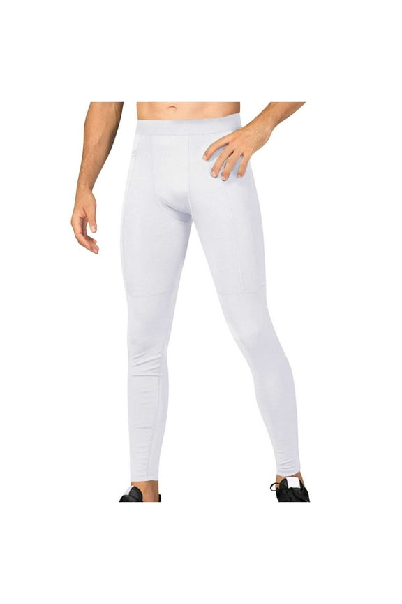 Mens Leggings for Sports Men's Active Yoga Leggings Pants Running Dance Tights Cycling Workout Pants Quick Dry