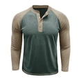 thumbnail image 1 of Generic Mens Long Sleeve Henley Shirts Casual Button Basic Slim Fit T-Shirts Classic Cotton Tees Stylish Pullover Tops, 1 of 5