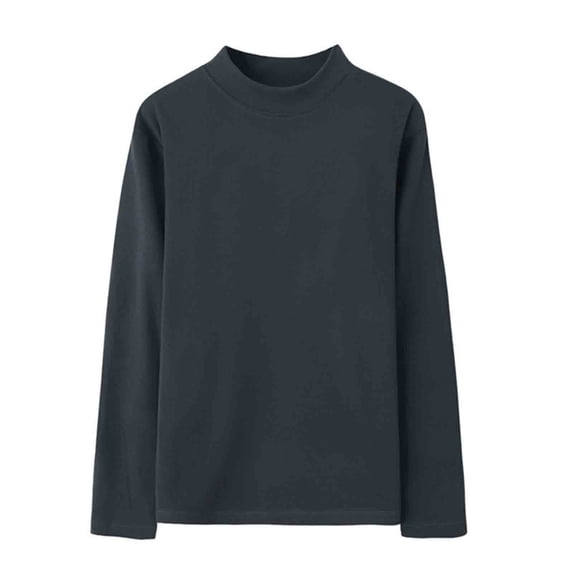 Generic Mens Long Sleeve Thermal Tops Fleece Lined Mock Neck Base Layer Undershirt Lightweight Athletic Tee Shirts