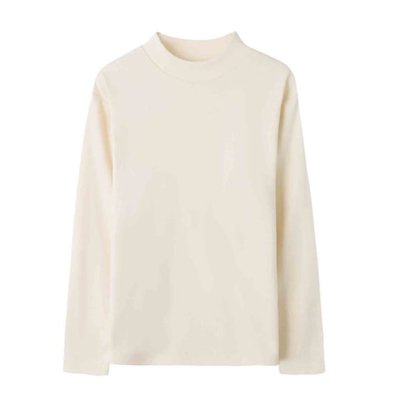 Generic Mens Long Sleeve Thermal Tops Fleece Lined Mock Neck Base Layer Undershirt Lightweight Athletic Tee Shirts