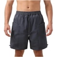 thumbnail image 1 of Generic Mens Relaxed Fit Shorts Casual Elastic Waist Drawstring Shorts Big and Tall Beach Summer Short Pants with Pockets, 1 of 3