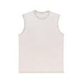 thumbnail image 1 of Generic Mens Retro Distressed Sleeveless T-Shirt Loose Casual Round Neck Pullover Cotton Vest Workout Tank Tops, 1 of 6