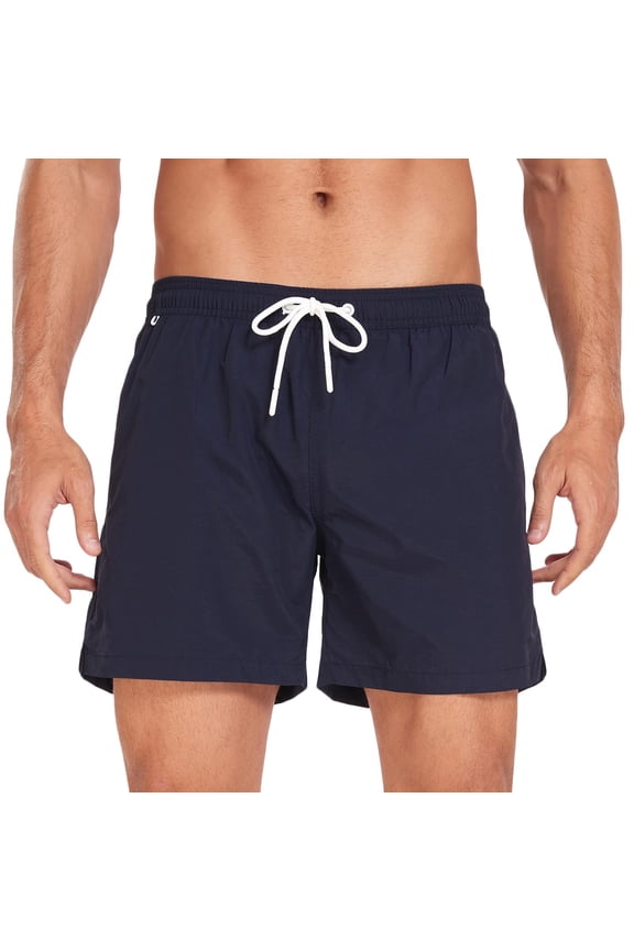 Mens Swim Trunks Bathing Suit Summer Quick Dry Swimming Trunks Mesh Lining Boardshort with Elastic Waist