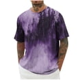 thumbnail image 1 of Generic Mens Tie Dye Oversized T-Shirt Gradient Printed Short Sleeve T-Shirt Summer Casual Crew Neck Loose Fit Tee Shirts, 1 of 4