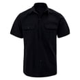 thumbnail image 1 of Generic Mens Travel Work Shirts Short Sleeve Casual Lapel Button Down Shirts Fashion Double Pocket Solid Color Shirt, 1 of 6