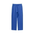 thumbnail image 1 of Generic Mens Winter Fleece Straight Pants Unisex Soft Loose Comfortable Sport Trousers Solid Straight Sweatpants with Pockets, 1 of 3