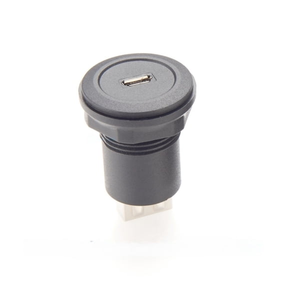 Generic Micro USB to USB 2.0 Converter Micro USB Female to Type A Female Adapter Micro USB Jack to USB A Plug Round Panel Mount Adapter