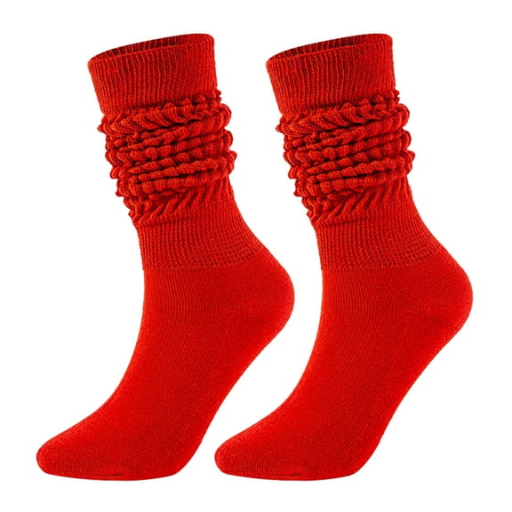 Generic Mid-Calf Socks For Women Women'S Thermal Cable Knit Knee Socks Medium High Tube Bubble Socks Fashionable And Versatile Socks Men And Women Socks Of The Same Style