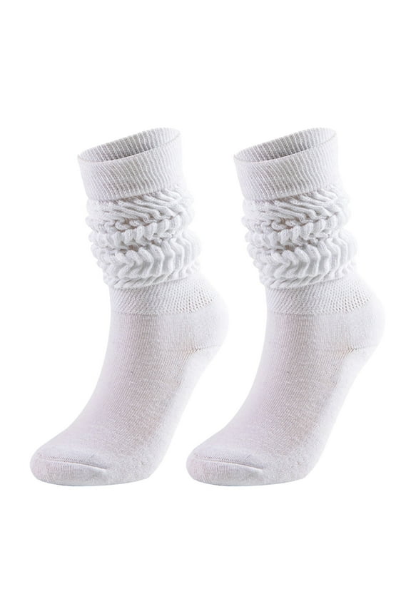 Mid-Calf Socks For Women Women'S Thermal Cable Knit Knee Socks Medium High Tube Bubble Socks Fashionable And Versatile Socks Men And Women Socks Of The Same Style
