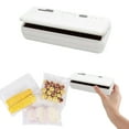 thumbnail image 1 of Generic Mini Bag Sealer Heat Sealer with Cutter, Rechargeable Portable Food Sealer Machine for Plastic Bags, White, 1 of 9
